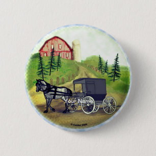 Amish-Buggy Button