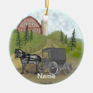 Amish Buggy de retour ornement