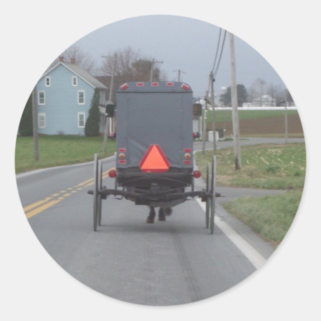 Amish Buggy Sticker (Vorderseite)
