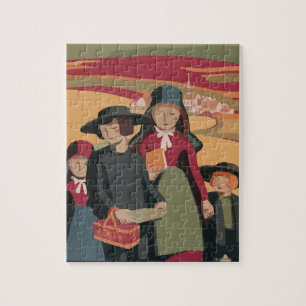 AMISH CHILDREN ART JIGSAW PUZZLE