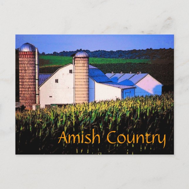 Amish Country Postcard Postkarte (Vorderseite)