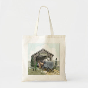 Amish Covered Bridge Tote Bag Tragetasche