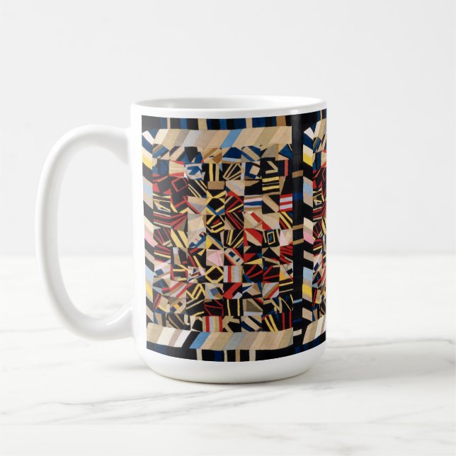 Amish Crazy Quilt von Lydia Beachy Kaffeetasse (Links)