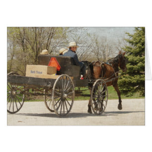 Amish Family Heading Zuhause
