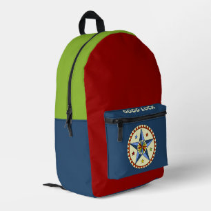 Amish - Hex-Stern - GLÜCK 1 Bedruckter Rucksack