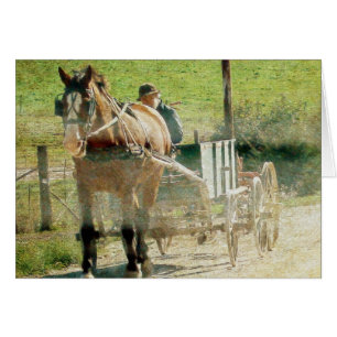 Amish Horse and Cart