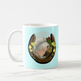Amish-Hufeisen-Mädchen Kaffeetasse