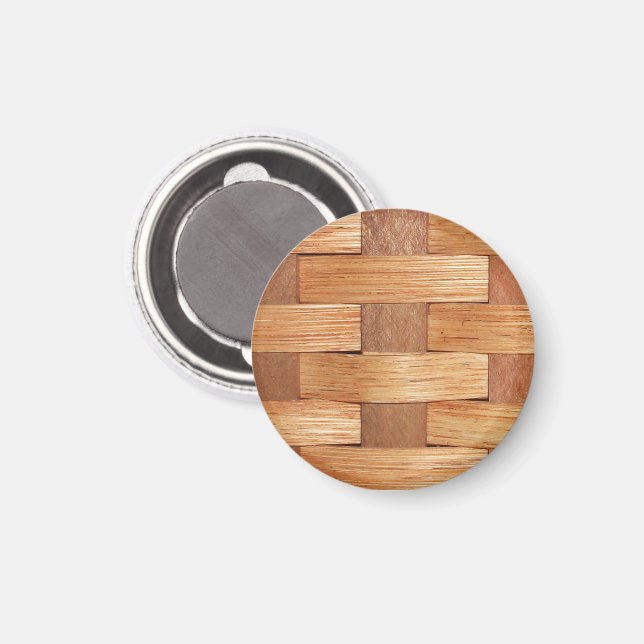 Amish-Made Basket Weave Magnet (Vorderseite/Rückseite)