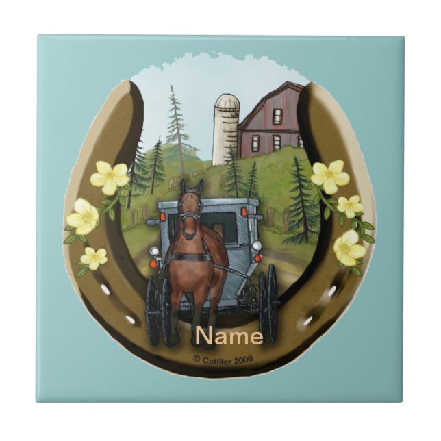 Amish Road Trip Flip Fliese (Vorderseite)