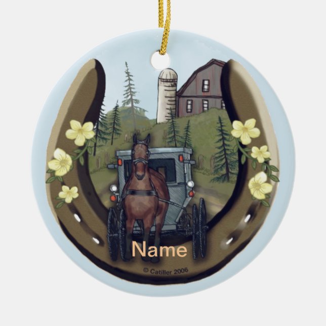 Amish Road Trip Ornament (Vorne)