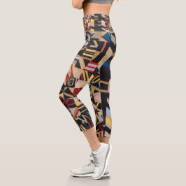 Amish-verrückte Quilt Capri Leggings