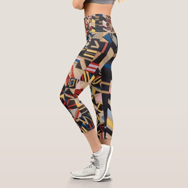 Amish-verrückte Quilt Capri Leggings (Links)