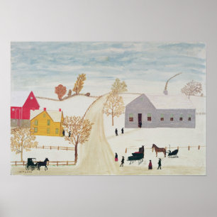 Amish Village Poster