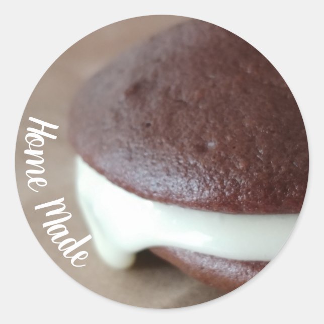 Amish Whoopie Pie Chocolate Runder Aufkleber (Vorderseite)