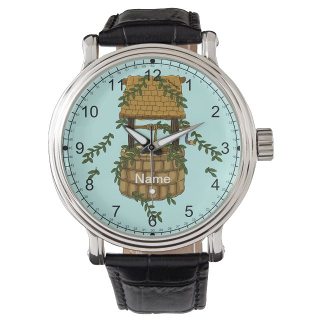 Amish Wishing Well watch Armbanduhr (Vorderseite)
