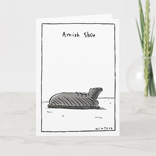 AmishShoe Karte (Vorderseite)