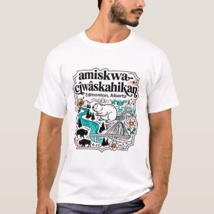 Amiskwaciwaskahikan Edmonton Alberta Biber Fluss T-Shirt