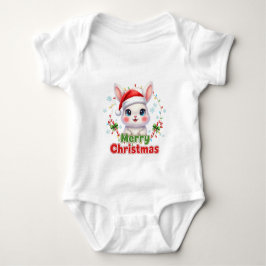 AMITA - Fröhlicher Weihnachtsbär Baby Strampler