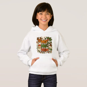 AMITA HO HO HO Holiday-Crew-Neck-Shirt Hoodie
