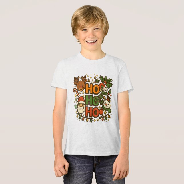 AMITA | HO HO HO Holiday Crew Tee (Vorderseite voll)