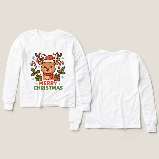 AMITA  - Merry Christmas Reindeer (Motif Recto et Verso)