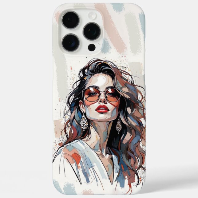 AMITA | Soft Pastel Art Woman Phone Cases (Rückseite)
