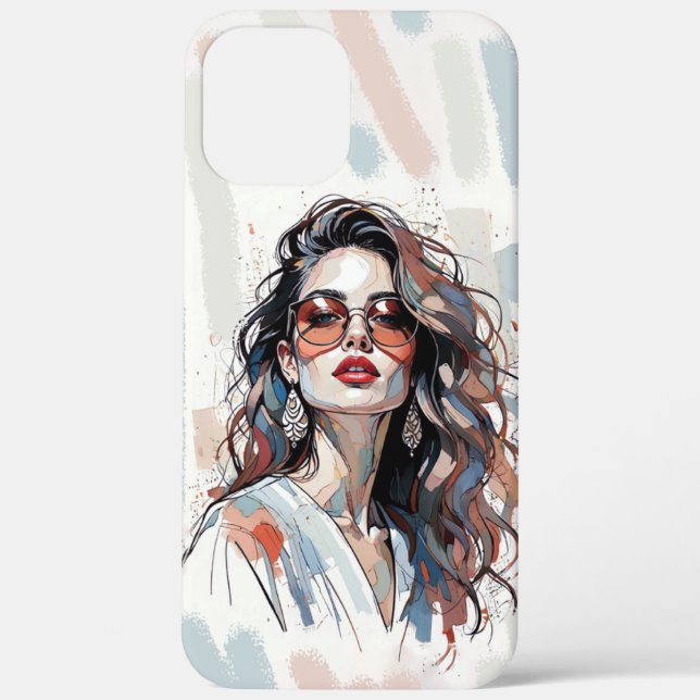 AMITA | Soft Pastel Art Woman Phone Cases (Rückseite)