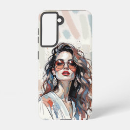 AMITA | Soft Pastel Art Woman Phone Cases Samsung Galaxy Hülle