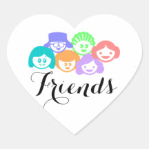Amitié "Amis", Jolies Stickers