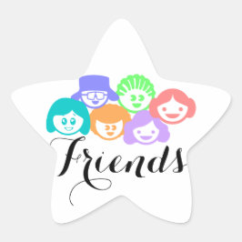 Amitié "Amis", Jolies Stickers