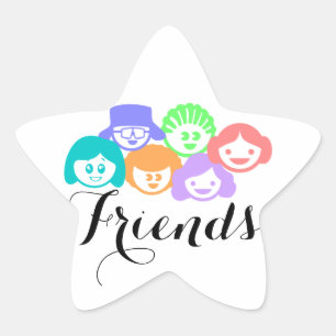 Amitié "Amis", Jolies Stickers