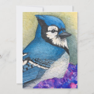 Amitié Bluejay Bird Carte de remerciements Blue Ja
