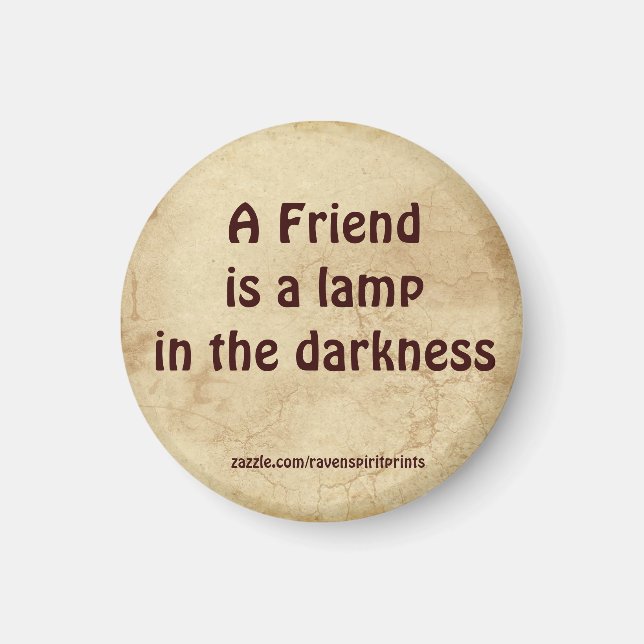 Amitié Inspiration Motivation Magnet (Devant)