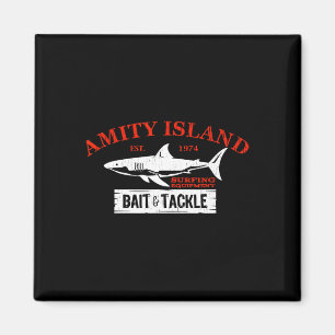 Amity Island Byit And Tackle Retro-Angeln 1 Magnet