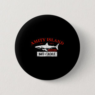 Amity Island Köder Und Angelzubehör Retro Angeln Button