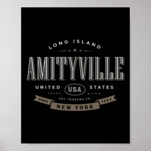 Amityville NY New York Urlaubs-Souvenir  Poster