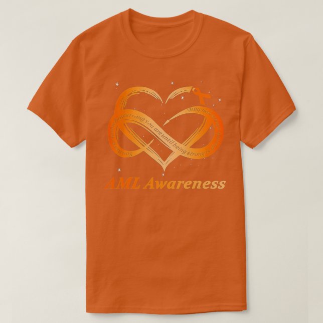 AML Warrien Im Fine Acute Myeloid Leukämie Awarene T-Shirt (Design vorne)