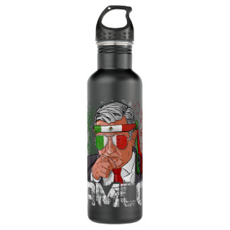 AMLO Presidente De Mexico Andres Manuel Lopez Obra Edelstahlflasche