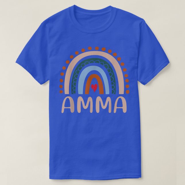 Amma Rainbow Grandma Niedlich Mütter Day Funny Amm T-Shirt (Design vorne)