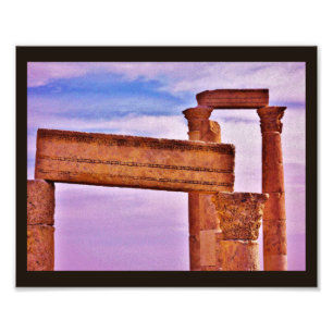 Amman Citadel Ruins Fotodruck