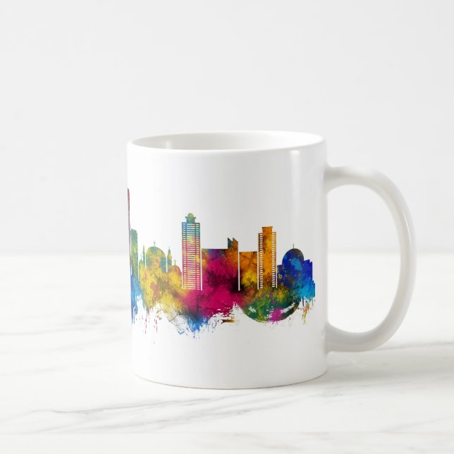 Amman Jordan Skyline Kaffeetasse (Rechts)