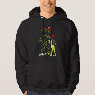 Ammasaurus Amma Tyrannosaurus Dinosaur Baby Mother Hoodie