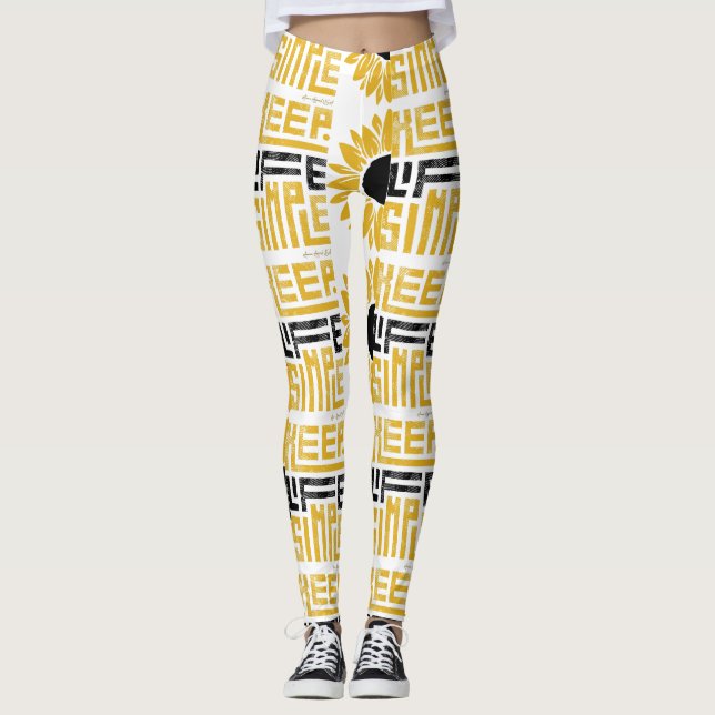 Ammo Apparel USA Behalt Life Simple Women's Leggin Leggings (Vorderseite)
