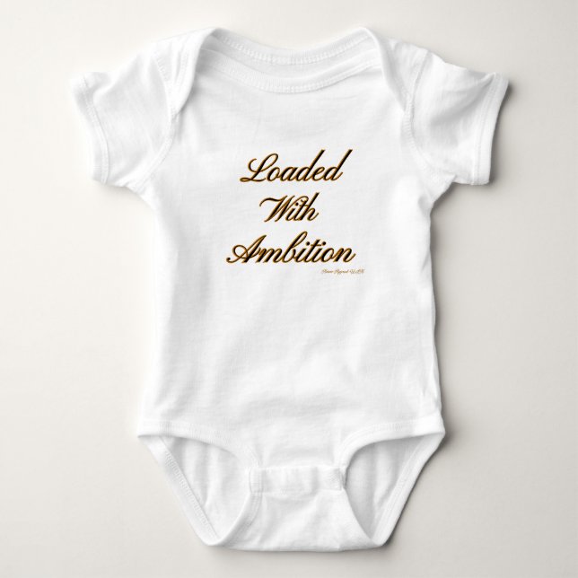 Ammo Apparel USA beladen mit Ambition Unisex Baby Strampler (Vorderseite)