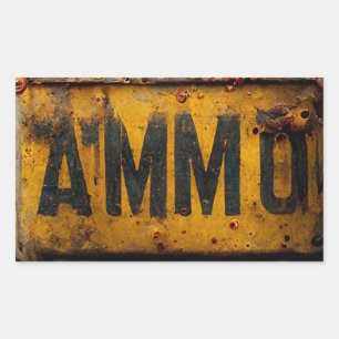 AMMO-Aufkleber Rechteckiger Aufkleber