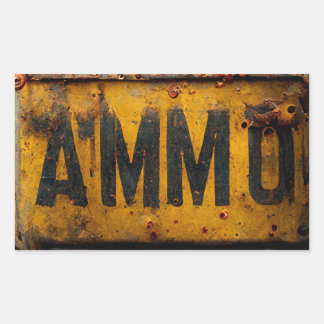 AMMO-Aufkleber Rechteckiger Aufkleber