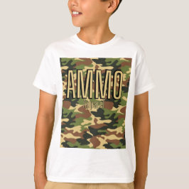 AMMO Vêtements Classic Army Imprimer T-shirt garço