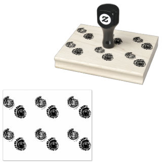 Ammoniak-Minitfossilien Gummistempel