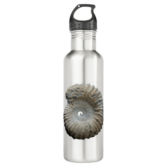 Ammoniit Edelstahlflasche (Vorderseite)