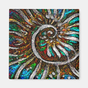 Ammonit Abstrakt Magnet